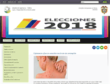 Tablet Screenshot of cajamarca-tolima.gov.co